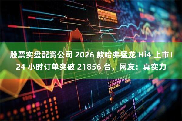 股票实盘配资公司 2026 款哈弗猛龙 Hi4 上市！24 小时订单突破 21856 台，网友：真实力